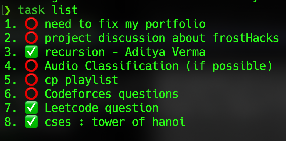 Task CLI Preview